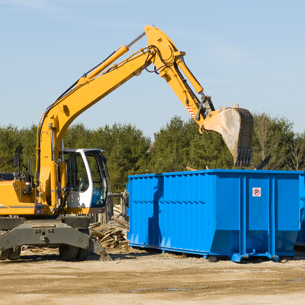 what size residential dumpster rentals are available in Auberry